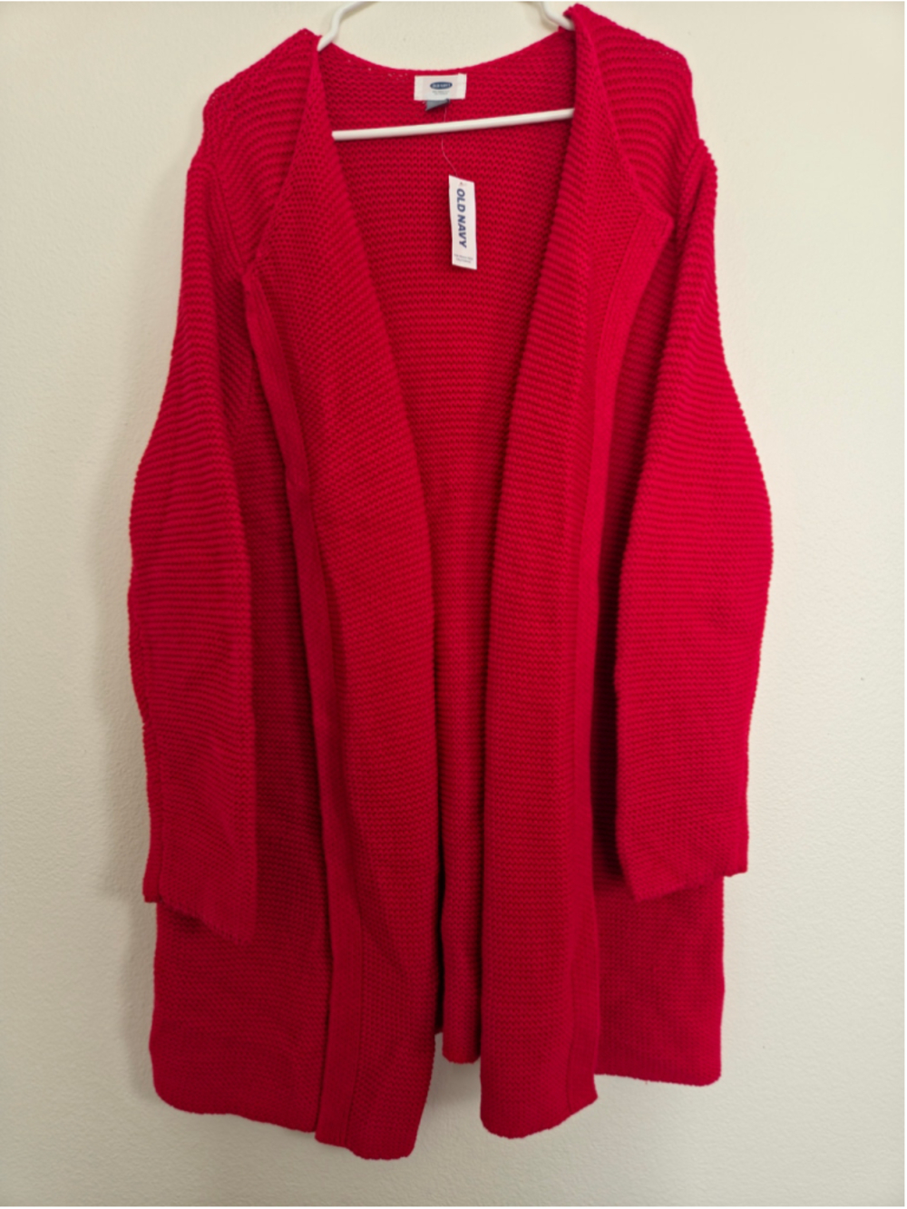 Old Navy Red Knit Cardigan Sweater Size XL